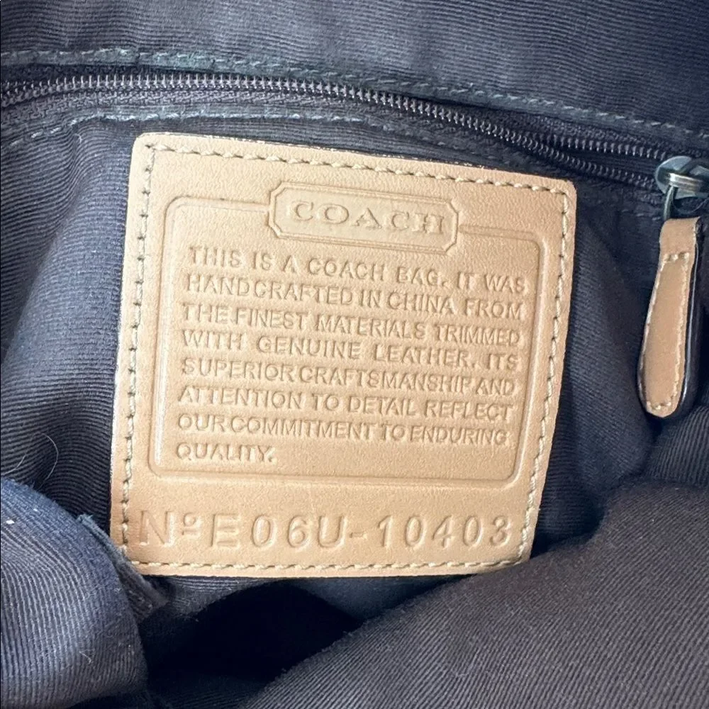 Vintage Coach Signature Crossbody Shoulder Bag